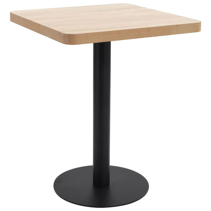 Table De Bistro Marron Clair 50X50 Cm Mdf