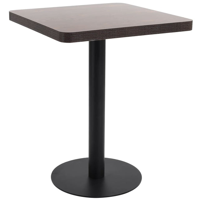 Table De Bistro Marron Clair 50X50 Cm Mdf