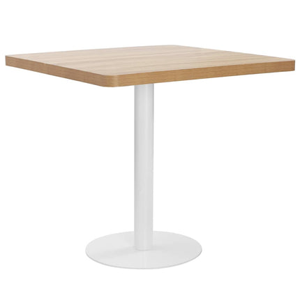 Table De Bistro Marron Clair 50X50 Cm Mdf