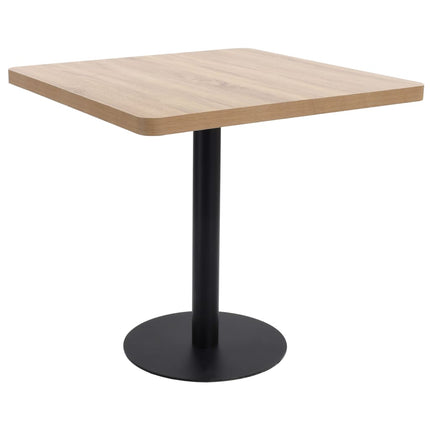 Table De Bistro Marron Clair 50X50 Cm Mdf