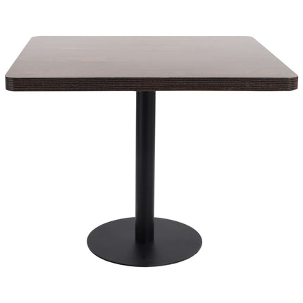Table De Bistro Marron Foncé 80X80 Cm Mdf