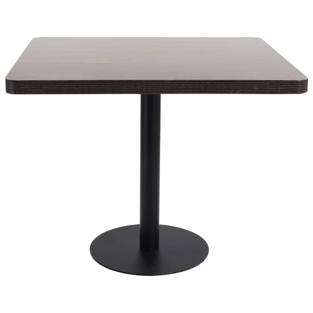 Table De Bistro Marron Foncé 80X80 Cm Mdf