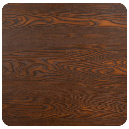 Table De Bistro Marron Foncé 80X80 Cm Mdf