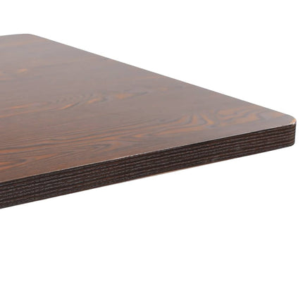 Table De Bistro Marron Foncé 80X80 Cm Mdf