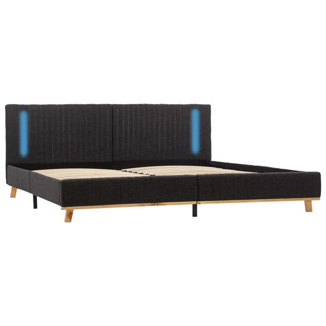Cadre De Lit Avec Led Tissu