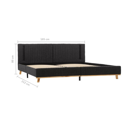 Cadre De Lit Avec Led Tissu