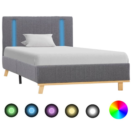 Cadre De Lit Avec Led Tissu