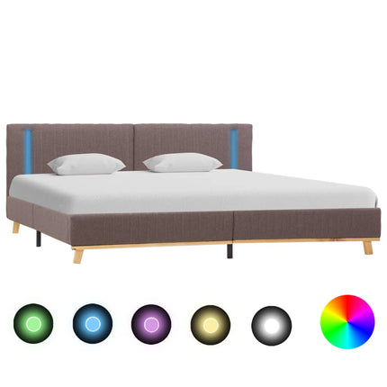 Cadre De Lit Avec Led Tissu