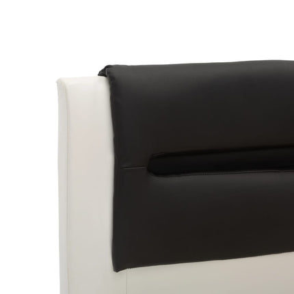 Cadre De Lit Avec Led Et Noir Similicuir
