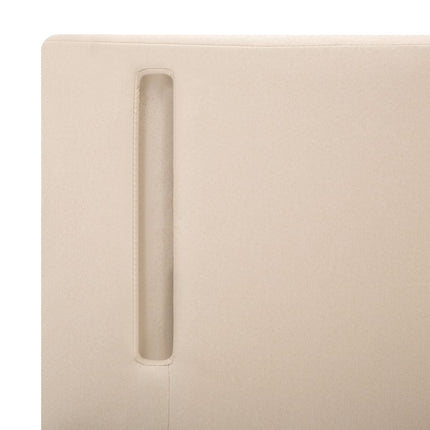 Cadre De Lit Avec Led Et Gris Foncé Tissu