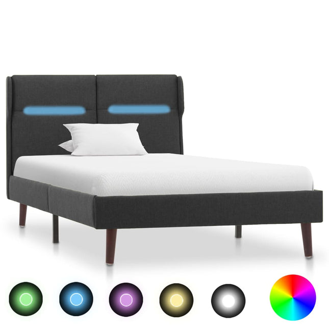 Cadre De Lit Avec Led Tissu