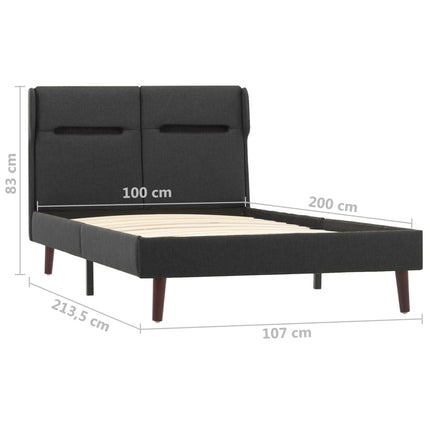 Cadre De Lit Avec Led Tissu