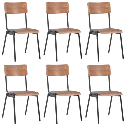 Chaises À Manger Lot De 6 Contreplaqué