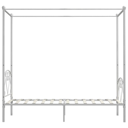 Cadre De Lit À Baldaquin Sans Matelas Métal