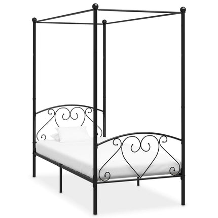Cadre De Lit À Baldaquin Sans Matelas Métal