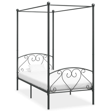 Cadre De Lit À Baldaquin Sans Matelas Métal
