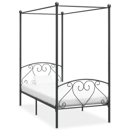 Cadre De Lit À Baldaquin Sans Matelas Métal