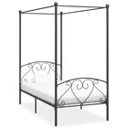 Cadre De Lit À Baldaquin Sans Matelas Métal