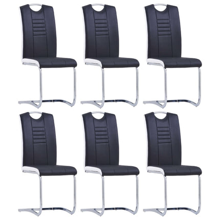Chaises À Manger Cantilever Lot De 6 Similicuir
