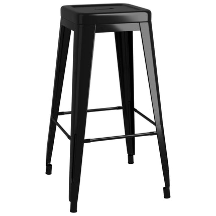 Tabourets De Bar Empilables Lot De 2 Métal