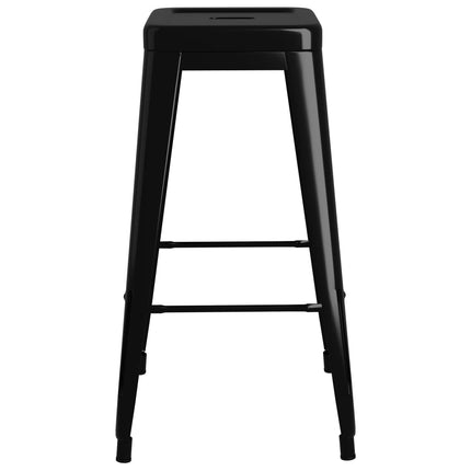 Tabourets De Bar Empilables Lot De 2 Métal