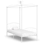 Cadre De Lit À Baldaquin Sans Matelas Métal