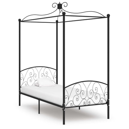 Cadre De Lit À Baldaquin Sans Matelas Métal
