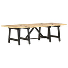 Table Basse Extensible 160X70X45 Cm Bois De Manguier Massif