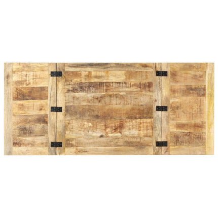 Table Basse Extensible 160X70X45 Cm Bois De Manguier Massif