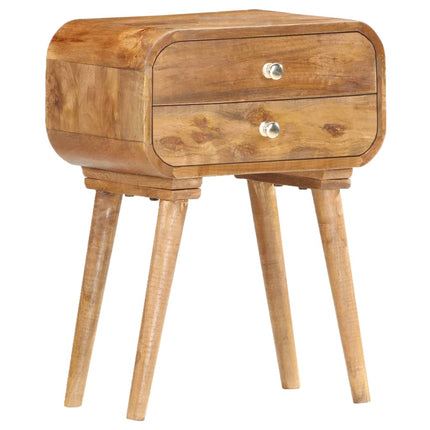 Table De Chevet 43 X 30 X 58 Cm Bois De Manguier Massif