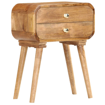 Table De Chevet 43 X 30 X 58 Cm Bois De Manguier Massif