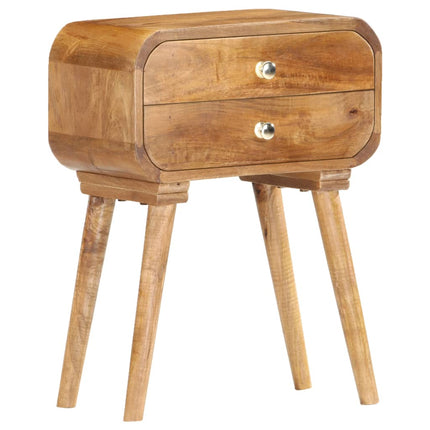 Table De Chevet 43 X 30 X 58 Cm Bois De Manguier Massif