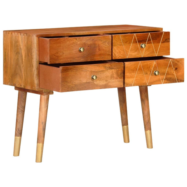Buffet 85X40X70 Cm Bois De Manguier Solide