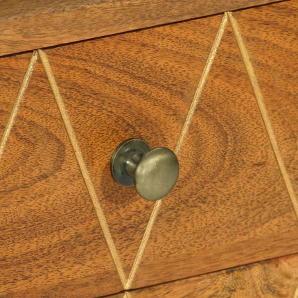 Meuble Tv 85X35X47 Cm Bois Massif De Manguier
