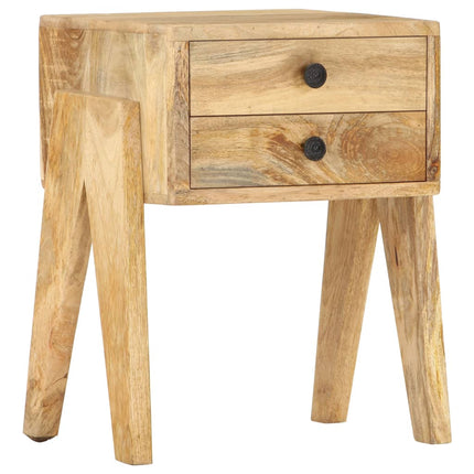 Table De Chevet 40 X 35 X 50 Cm Bois De Manguier Solide