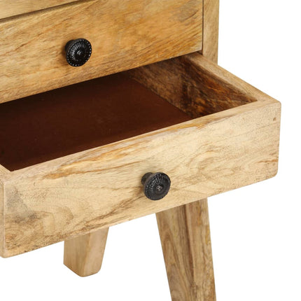 Table De Chevet 40 X 35 X 50 Cm Bois De Manguier Solide