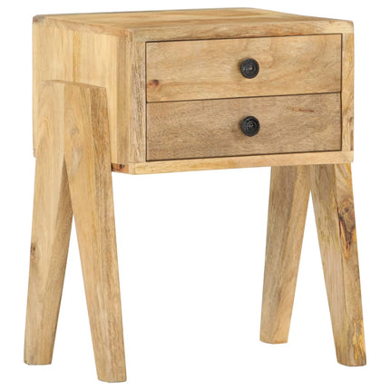 Table De Chevet 40 X 35 X 50 Cm Bois De Manguier Solide