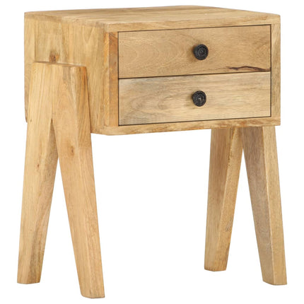 Table De Chevet 40 X 35 X 50 Cm Bois De Manguier Solide