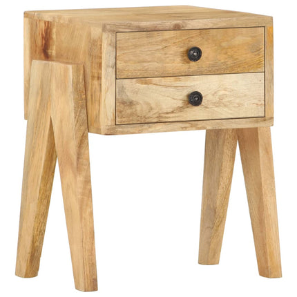 Table De Chevet 40 X 35 X 50 Cm Bois De Manguier Solide