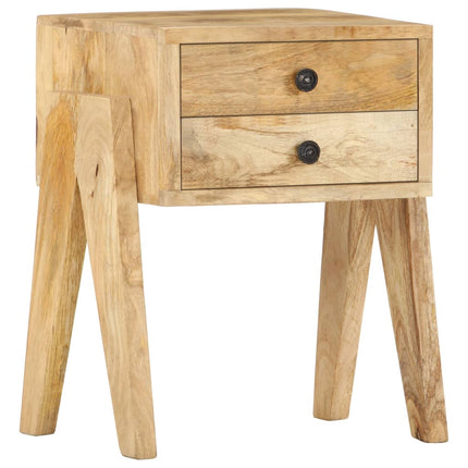 Table De Chevet 40 X 35 X 50 Cm Bois De Manguier Solide