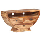Meuble Tv 100X30X52 Cm Bois Solide