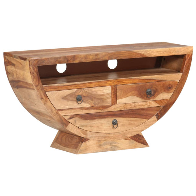 Meuble Tv 100X30X52 Cm Bois Solide