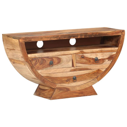 Meuble Tv 100X30X52 Cm Bois Solide