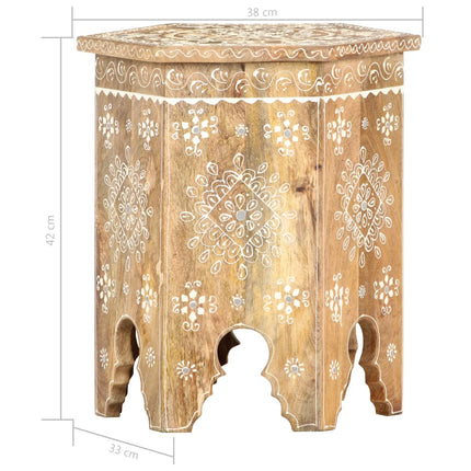 Table D'appoint Peinte À La Main 38X33X42 Cm Manguier