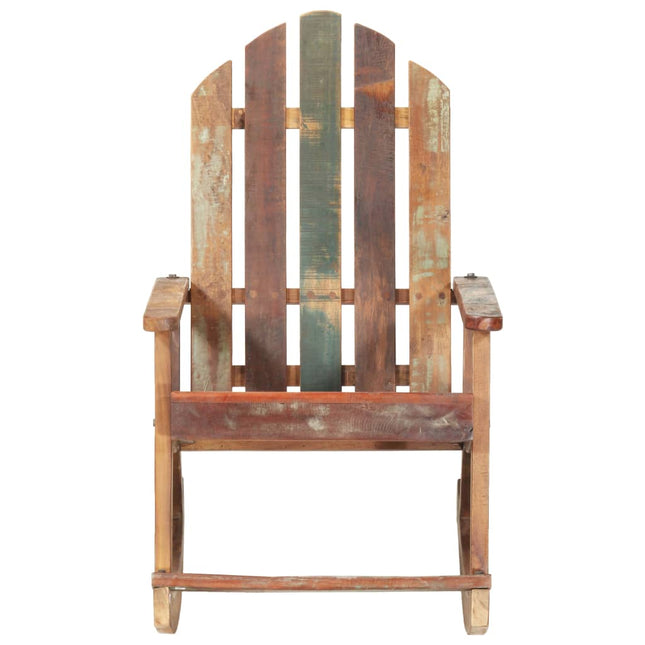 Chaise À Bascule De Jardin Bois De Récupération Solide