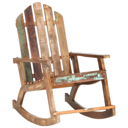 Chaise À Bascule De Jardin Bois De Récupération Solide