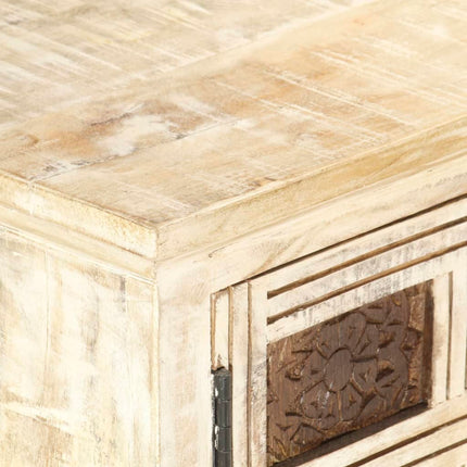 Meuble Tv 130X30X36 Cm Bois Massif De Manguier