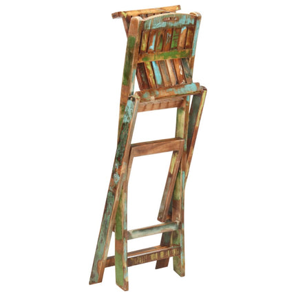 Chaises De Bar Pliables Lot De 2 Bois Massif De Récupération