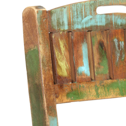 Chaises De Bar Pliables Lot De 2 Bois Massif De Récupération