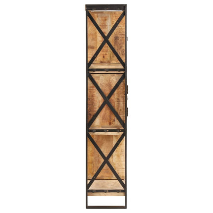 Bibliothèque 90X30X150 Cm Bois De Manguier Solide